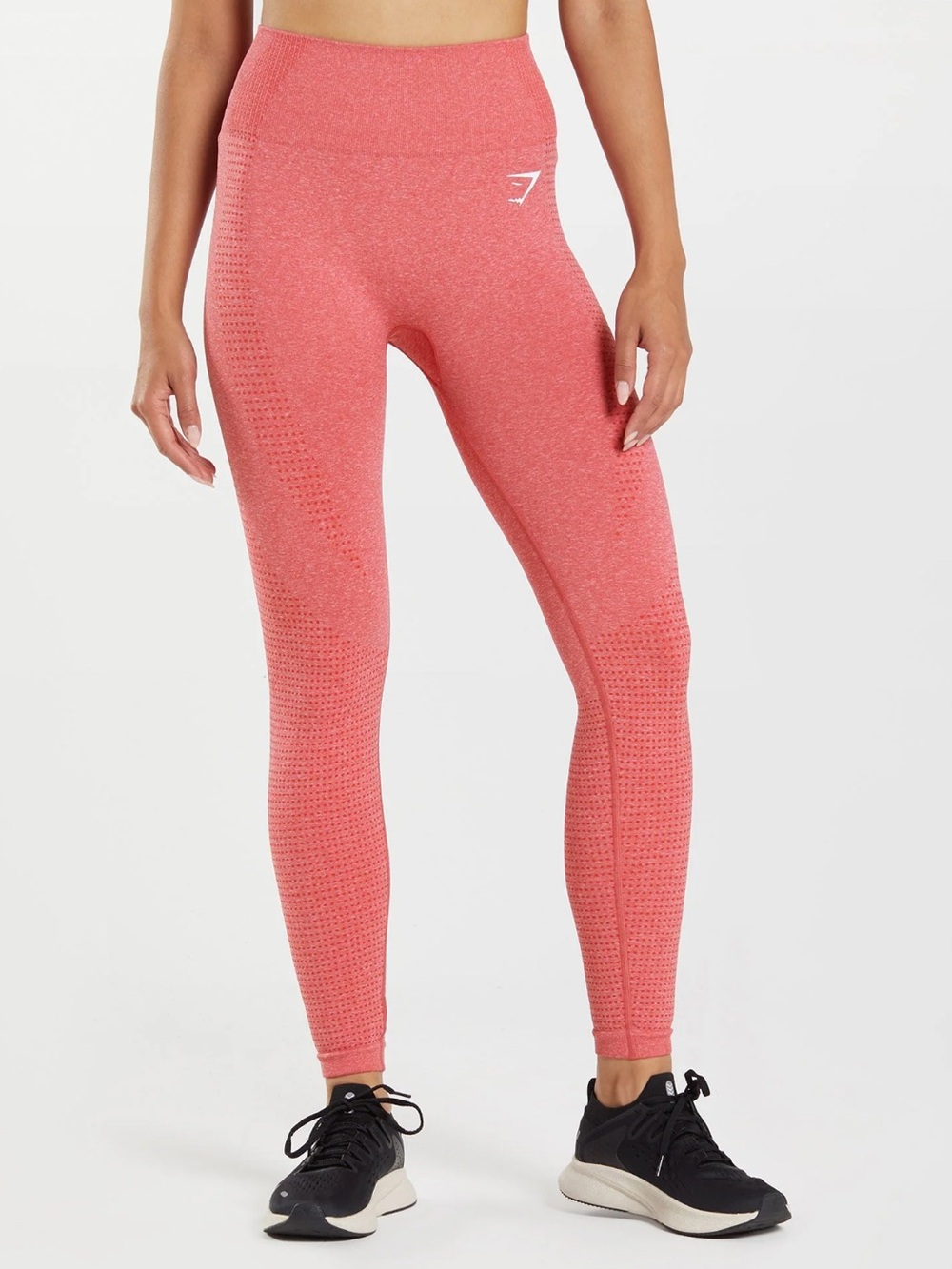 Gymshark Seamless High-Waist Coral Pink Full Length Workout Athletic Leggings